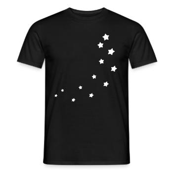 Star stars - Men's T-Shirt - black - Front - AI Model Male 178 light (178cm)