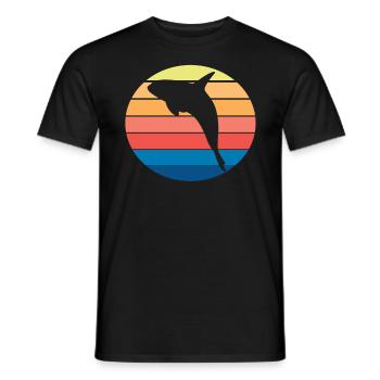 Killerwal Orca - Männer T-Shirt - Schwarz - Vorne - AI Model Male 178 light (178cm)