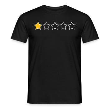 Bewertung Jahr 2020 lustige Bilder - Männer T-Shirt - Schwarz - Vorne - AI Model Male 178 light (178cm)