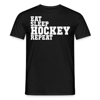 Sport de hockey - T-shirt homme - noir - Devant - AI Model Male 178 light (178cm)