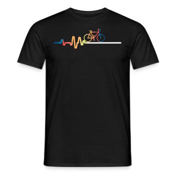 Ekg Fahrrad - Männer T-Shirt - Schwarz - Vorne - AI Model Male 178 light (178cm)