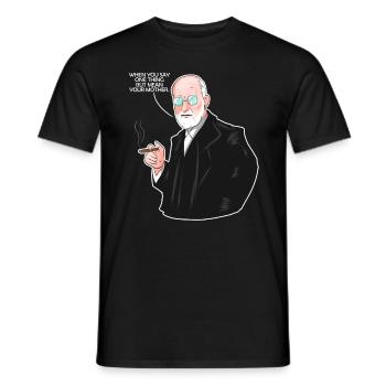 Your Mother - Funny Psychology & Psychologists - Men's T-Shirt - black - Front - AI Model Male 178 light (178cm)