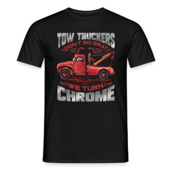 Les dépanneuses virent au gris - cadeau de dépanneuse - T-shirt homme - noir - Devant - AI Model Male 178 light (178cm)