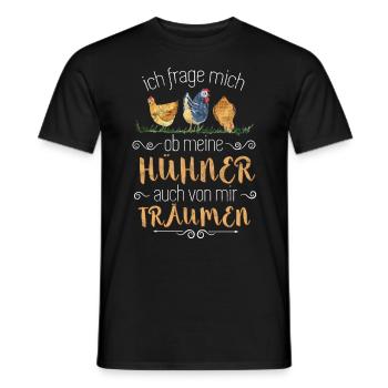 Super Huhn Spruch für Hühnerzüchter Geschenk - Männer T-Shirt - Schwarz - Vorne - AI Model Male 178 light (178cm)