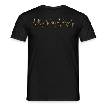 Posaune Geschenk - Männer T-Shirt - Schwarz - Vorne - AI Model Male 178 light (178cm)