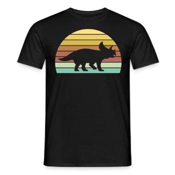 Tricératops - T-shirt homme - noir - Devant - AI Model Male 178 light (178cm)