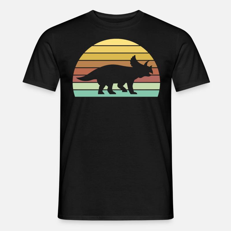 Triceratops - Männer T-Shirt - Schwarz