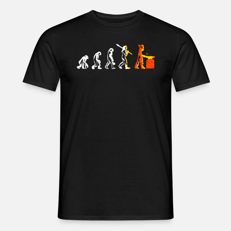 Evolution Metallbauer Beruf Schweißer Geschenk - Männer T-Shirt - Schwarz