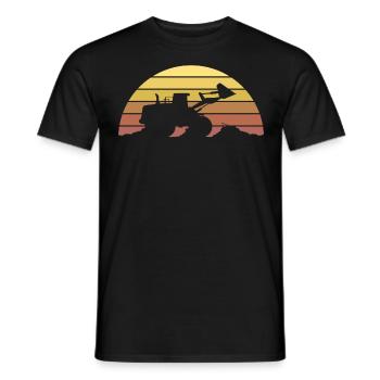 Bagger - Männer T-Shirt - Schwarz - Vorne - AI Model Male 178 light (178cm)