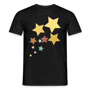 Star stars - Men's T-Shirt - black - Front - AI Model Male 178 light (178cm)