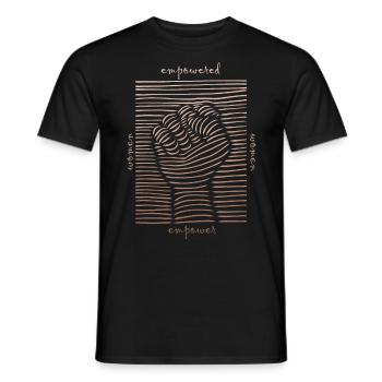 Empowered Women Empower Women Motivational - Men's T-Shirt - black - Front - AI Model Male 178 light (178cm)