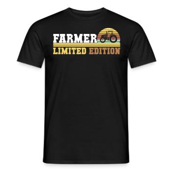 Tractor tractor driver - Men's T-Shirt - black - Front - AI Model Male 178 light (178cm)