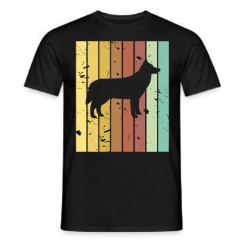 Malinois - Männer T-Shirt - Schwarz - Vorne - AI Model Male 178 light (178cm)