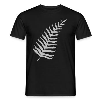 Farn Maori - Männer T-Shirt - Schwarz - Vorne - AI Model Male 178 light (178cm)