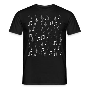 Music school - Men's T-Shirt - black - Front - AI Model Male 178 light (178cm)
