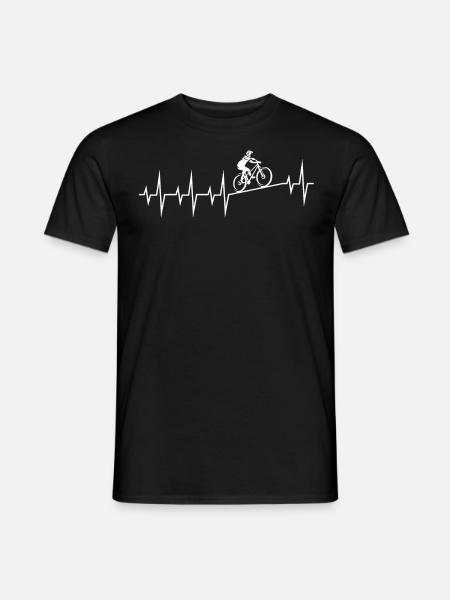 Bicycle EKG - Men's T-Shirt - black