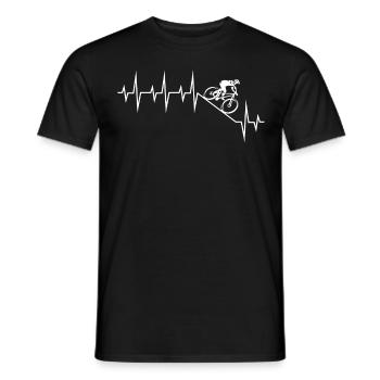 VTT de descente - T-shirt homme - noir - Devant - AI Model Male 178 light (178cm)