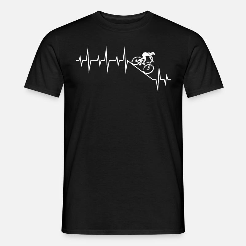 Downhill MTB - Männer T-Shirt - Schwarz