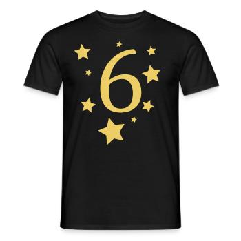 6 ans - T-shirt homme - noir - Devant - AI Model Male 178 light (178cm)
