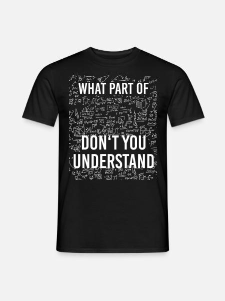 Funny Math Motif - Men's T-Shirt - black