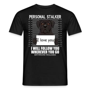 Drôle de perséker personnel - Super Cane Corso - T-shirt homme - noir - Devant - AI Model Male 178 light (178cm)