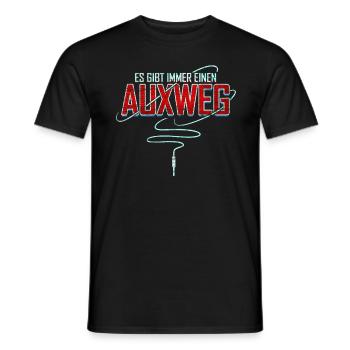 Es gibt immer einen Auxweg Tontechniker Tontechnik - Männer T-Shirt - Schwarz - Vorne - AI Model Male 178 light (178cm)