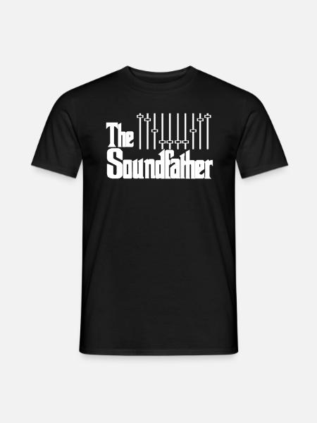The Soundfather - Sound Engineer Sound Engineering Gift - Men's T-Shirt - black