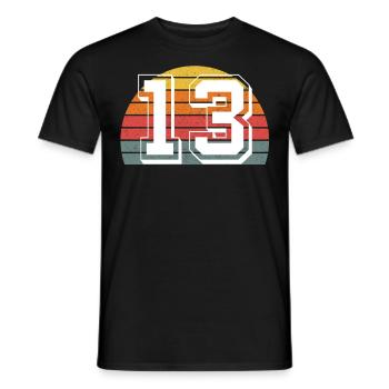 13 - T-shirt homme - noir - Devant - AI Model Male 178 light (178cm)