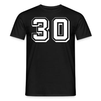 Point 30 - T-shirt homme - noir - Devant - AI Model Male 178 light (178cm)