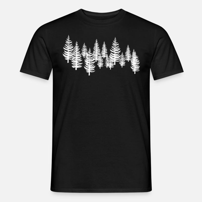 White Tree Trees - Men’s T-shirt - black
