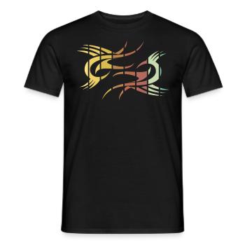 Vintage tribal - Men's T-Shirt - black - Front - AI Model Male 178 light (178cm)