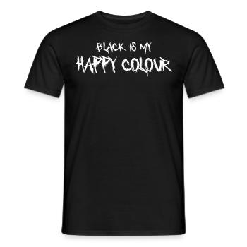 Schwarz ist meine Lieblingsfarbe - Männer T-Shirt - Schwarz - Vorne - AI Model Male 178 light (178cm)