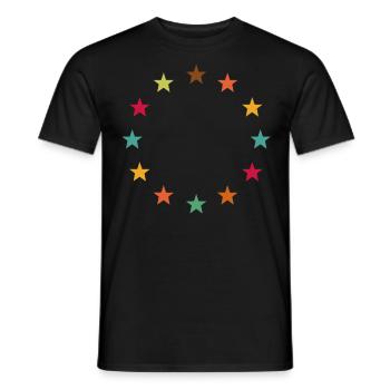 Europe Europe - T-shirt homme - noir - Devant - AI Model Male 178 light (178cm)