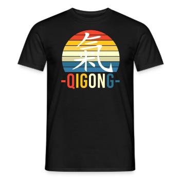Meditation Buddha Qigong - Chigong - Männer T-Shirt - Schwarz - Vorne - AI Model Male 178 light (178cm)