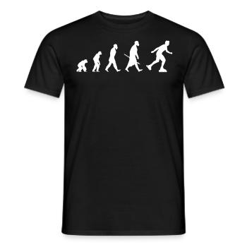 Evolution of roller blade - Männer T-Shirt - Schwarz - Vorne - AI Model Male 178 light (178cm)