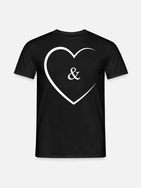 & und Zeichen Hochzeit - Männer T-Shirt - Schwarz