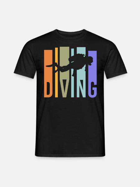 Divers dive - Men's T-Shirt - black