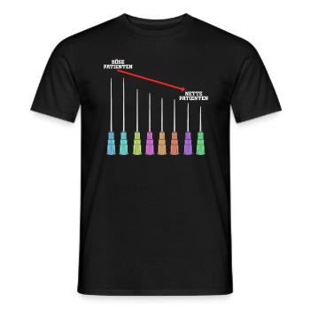 Evil Cute Patients Medical Assistants - Men's T-Shirt - black - Front - AI Model Male 178 light (178cm)