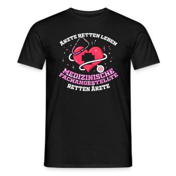 Medical Assistants Rescue Doctors - Men's T-Shirt - black - Front - AI Model Male 178 light (178cm)