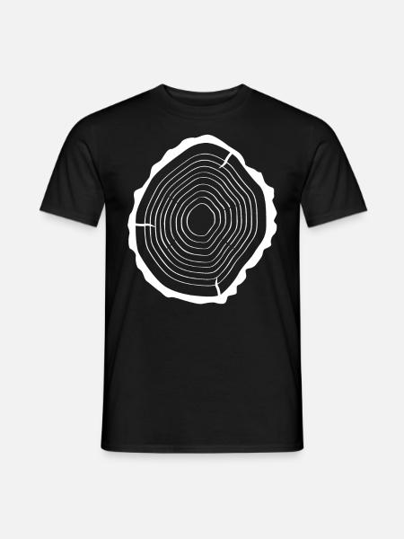 Tree Wood - Men's T-Shirt - black