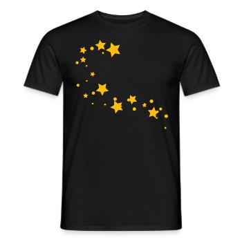 Sternschnuppe - Männer T-Shirt - Schwarz - Vorne - AI Model Male 178 light (178cm)