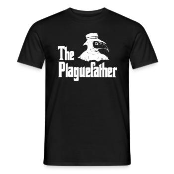 The Plaguefather Drôle médiéval Pestologiste - T-shirt homme - noir - Devant - AI Model Male 178 light (178cm)