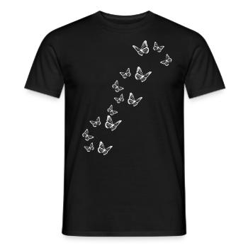 Papillon - T-shirt homme - noir - Devant - AI Model Male 178 light (178cm)