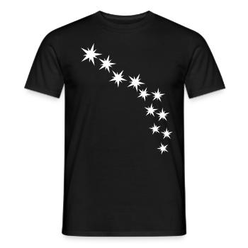 Étoiles - T-shirt homme - noir - Devant - AI Model Male 178 light (178cm)