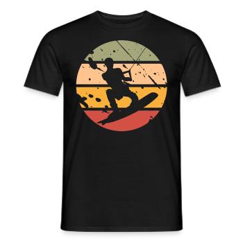 Wakeboard Wakeboarder - Men's T-Shirt - black - Front - AI Model Male 178 light (178cm)