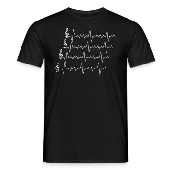 Musique- Orchestre musicien - T-shirt homme - noir - Devant - AI Model Male 178 light (178cm)