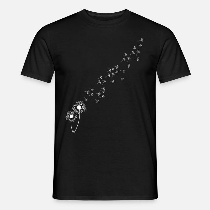 Pusteblume - Männer T-Shirt - Schwarz