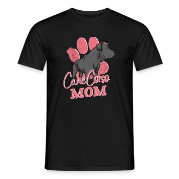 Cane Corso Mom - Dogs Owner Design Malosser - Men's T-Shirt - black - Front - AI Model Male 178 light (178cm)