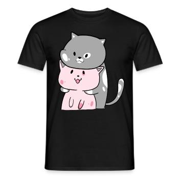 Befördert zur großen Schwester - Männer T-Shirt - Schwarz - Vorne - AI Model Male 178 light (178cm)