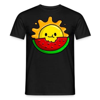 Melons - T-shirt homme - noir - Devant - AI Model Male 178 light (178cm)